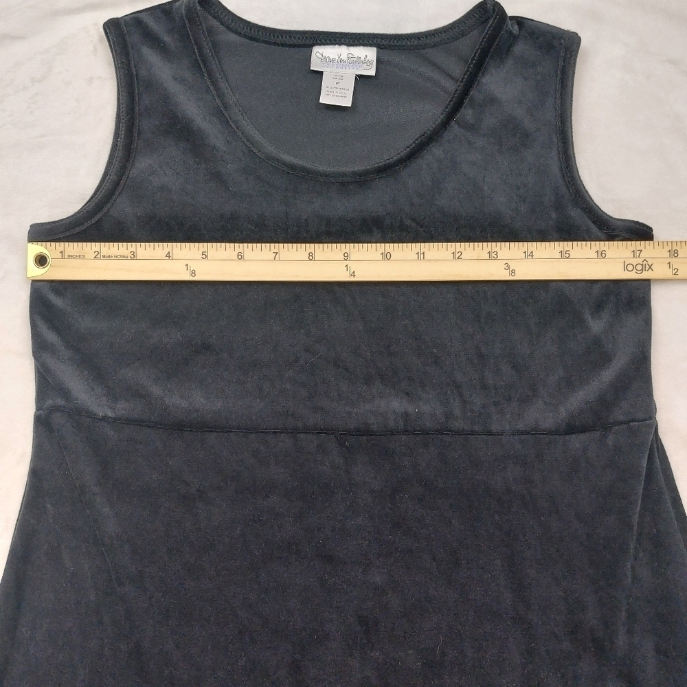 DIANE VON FURSTENBERG THE COLOR AUTHORITY VTG BLACK VELVET DRESS JACKET SET SZ M - Picture 8 of 16